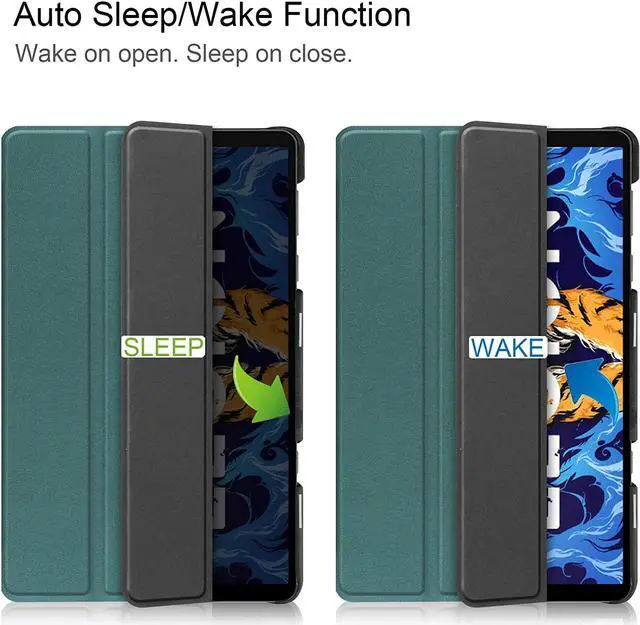 Alt view image 6 of 7 - BONAEVER Case for Lenovo Legion Y700 8.8 inch TB-9707F Tri Fold Slim Hard Shell Protective Smart Cover with Stand for Lenovo Legion Y700