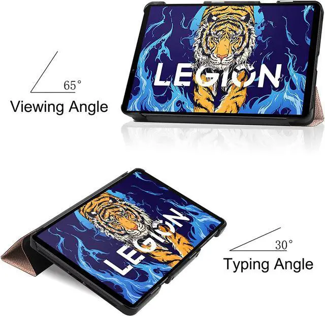 Alt view image 4 of 7 - BONAEVER Case for Lenovo Legion Y700 8.8 inch TB-9707F Tri Fold Slim Hard Shell Protective Smart Cover with Stand for Lenovo Legion Y700