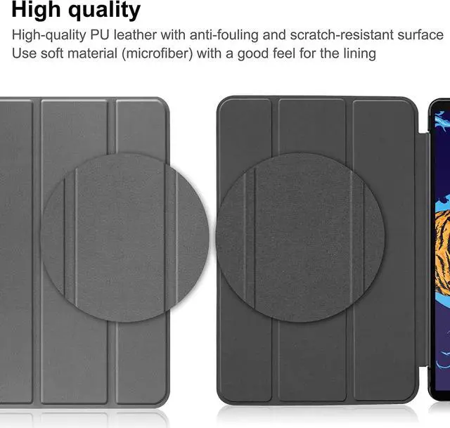 Alt view image 7 of 7 - BONAEVER Case for Lenovo Legion Y700 8.8 inch TB-9707F Tri Fold Slim Hard Shell Protective Smart Cover with Stand for Lenovo Legion Y700