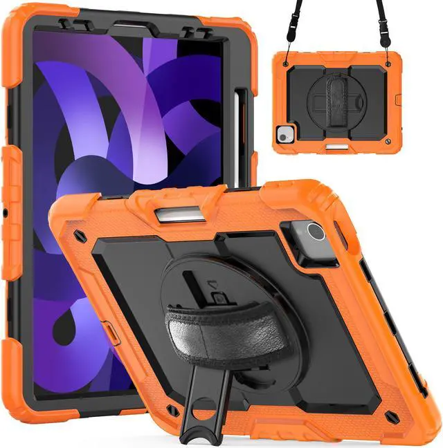 Main image of BONAEVER For iPad Air 5 Air 4 10.9 inch 2022 2020 Case with Screen Protector Pencil Holder Protective Cover with Hand Strap for iPad Air 4th/5th Gen iPad Pro 11 inch 2022 2021 2020 2018