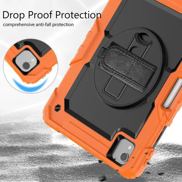 Alt view image 2 of 7 - BONAEVER For iPad Air 5 Air 4 10.9 inch 2022 2020 Case with Screen Protector Pencil Holder Protective Cover with Hand Strap for iPad Air 4th/5th Gen iPad Pro 11 inch 2022 2021 2020 2018