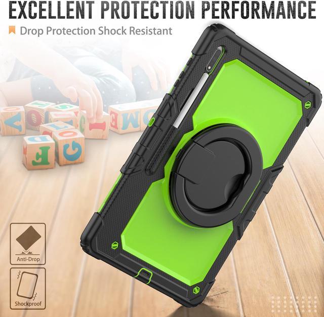 Alt view image 3 of 7 - BONAEVER For Samsung Galaxy Tab S8 Ultra 14.6" Case Model SM-X900 SM-X906 with S Pen Holder Shockproof Protective Cover with Rotating Stand and & Shoulder Strap
