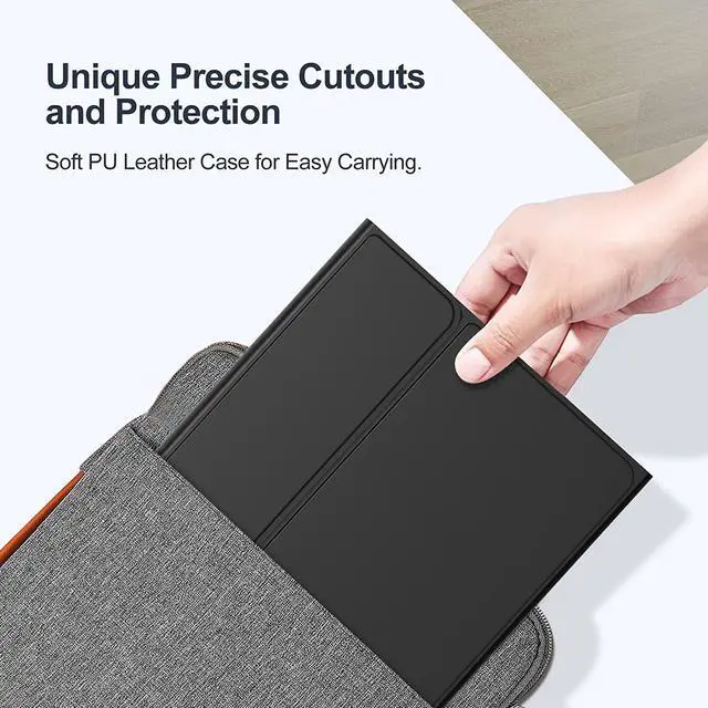 Alt view image 7 of 7 - BONAEVER Touchpad Keyboard Case for Samsung Galaxy Tab S8 Ultra 14.6 inch 2022 14.6 inch Model SM-X900 / SM-X906 Wireless Trackpad Keyboard & Slim PU Leather Stand Cover with S Pen Holder