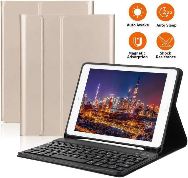 Main image of BONAEVER For Galaxy Tab S8 Ultra 14.6" Keyboard Case with S Pen Holder PU Leather Stand Cover with Bluetooth Keyboard for Samsung Galaxy Tab S8 Ultra 14.6 inch 2022 Release Model SM-X900 SM-X906