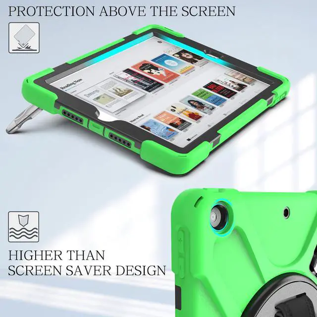 Alt view image 6 of 7 - BONAEVER For iPad 9th 8th 7th Generation 10.2 Case with Pencil Holder Stand and Strap Shoulder Strap Shockproof Cover for iPad 10.2 inch 2021 2020 2019