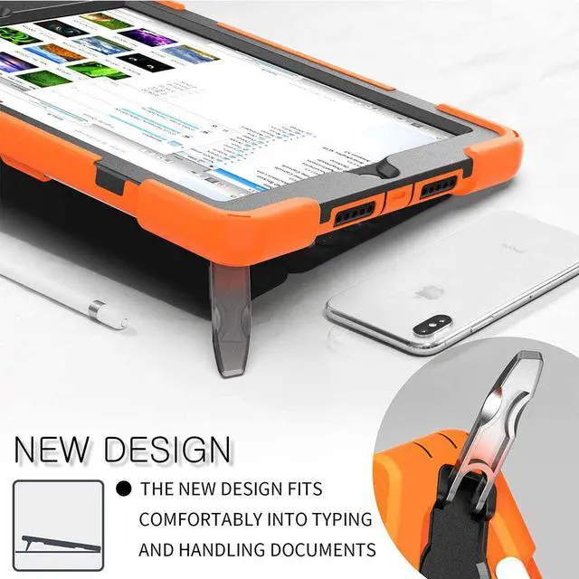 Alt view image 3 of 7 - BONAEVER For iPad 9th 8th 7th Generation 10.2 Case with Pencil Holder Stand and Strap Shoulder Strap Shockproof Cover for iPad 10.2 inch 2021 2020 2019