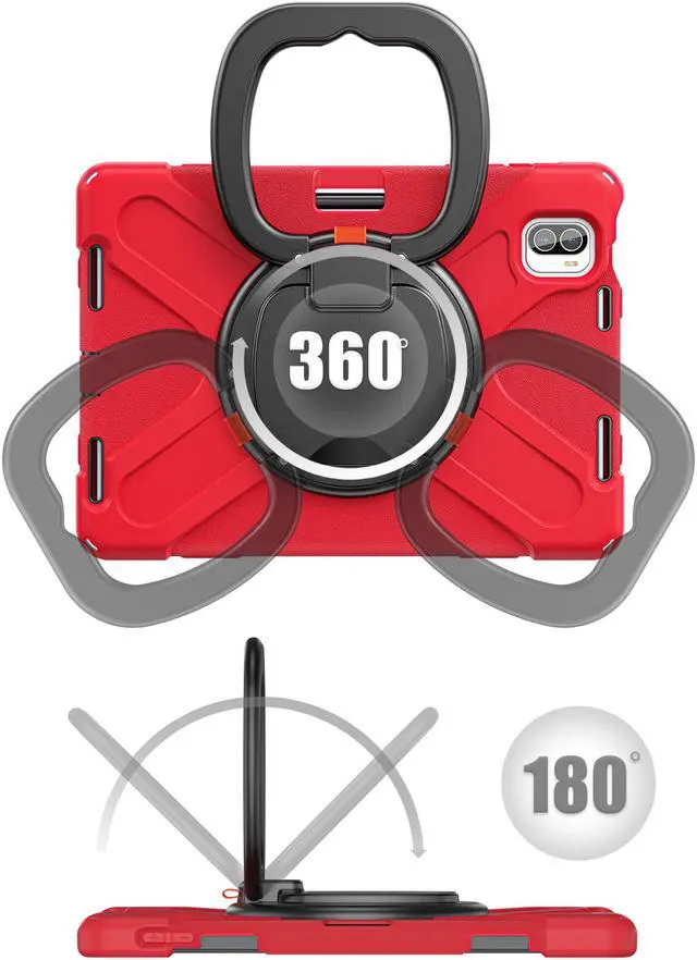Alt view image 2 of 7 - BONAEVER Protective Case for Xiaomi Mi Pad 5 / MiPad 5 Pro 11 inch 2021 Shockproof Protective Cover with S Pen Holder + Stand and + Handle + Shoulder Strap