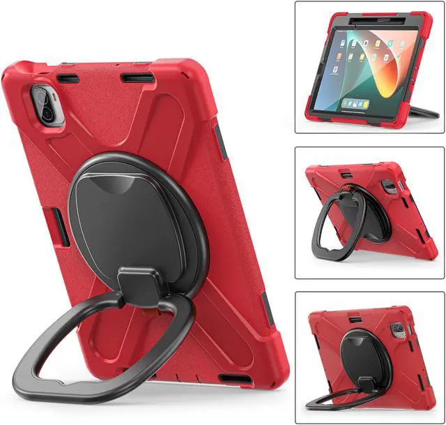 Alt view image 3 of 7 - BONAEVER Protective Case for Xiaomi Mi Pad 5 / MiPad 5 Pro 11 inch 2021 Shockproof Protective Cover with S Pen Holder + Stand and + Handle + Shoulder Strap