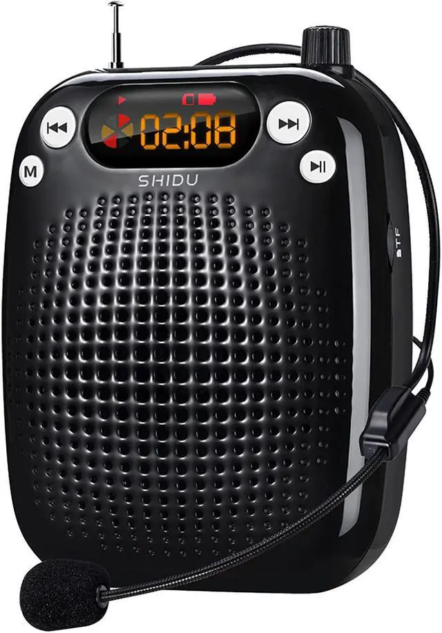 Main image of BONAEVER Mini Microphone Voice Amplifier Portable Rechargeable Loudspeaker Teacher Wired Voice Amplifier with Headset Microphone Voice Amplifier Headset for Class for Elderly
