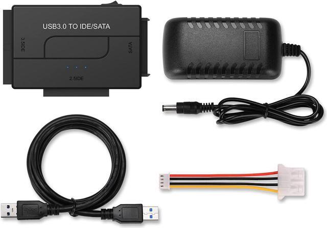 Alt view image 7 of 7 - BONAEVER USB to SATA IDE HDD Adapter - USB 3.0 Cable to 2.5" 3.5" SATA IDE Hard Drive Converter for Windows 10/8/ 7/XP Mac Internal to External Laptop SSD Reader Kit File Data Transfer Conversion Cord