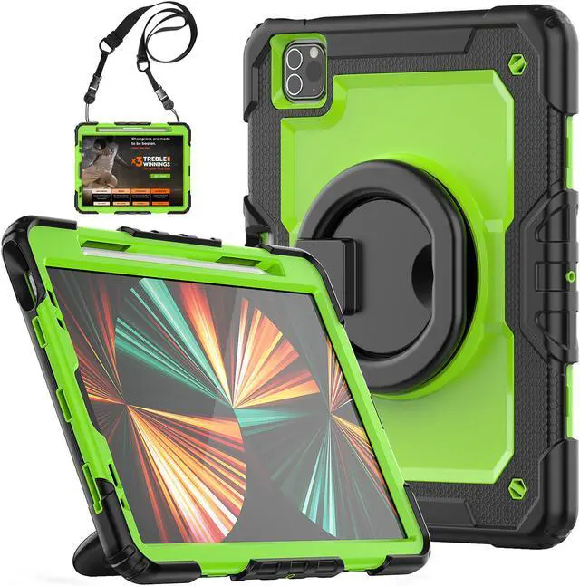 Main image of BONAEVER Case for iPad Air 5 / Air 4 10.9 2022 2020 iPad Pro 11 inch 2022 2021 2020 2018 with Screen Protector [Support Apple Pencil Pair & Charging] Handle Strap Stand and Shoulder Strap
