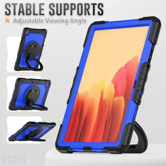 Alt view image 2 of 7 - BONAEVER For Samsung Galaxy Tab A7 Case 2020 SM-T500/T505/T507 with Screen Protector Shockproof Cover for 10.4 Inch Tab A7 with S Pen Holder Stand and Strap Shoulder Strap