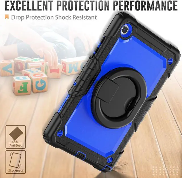 Alt view image 5 of 7 - BONAEVER For Samsung Galaxy Tab A7 Case 2020 SM-T500/T505/T507 with Screen Protector Shockproof Cover for 10.4 Inch Tab A7 with S Pen Holder Stand and Strap Shoulder Strap