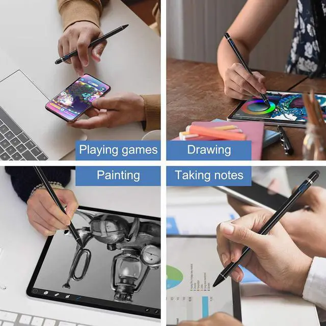 Alt view image 7 of 7 - BONAEVER Active Stylus Pen Compatible for iOS& Android Touch Screens Pencil for iPad with Dual Touch FunctionRechargeable Stylus for iPad/iPad Pro/Air/Mini/iPhone/Cellphone/Samsung/ Drawing & Writing