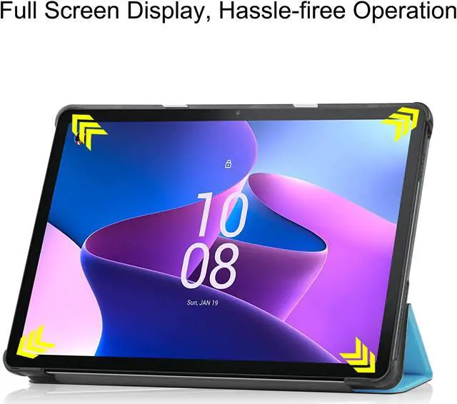 Alt view image 3 of 7 - BONAEVER Case for Lenovo Tab M10 3rd Gen 10.1 inch 2022 TB-328F Slim Shell Tri-Fold Magnetic protective Stand Cover with Auto Sleep/Wake