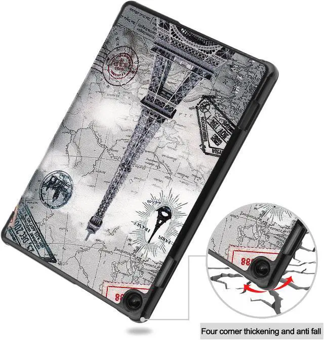Alt view image 5 of 7 - BONAEVER Case for Lenovo Tab M10 3rd Gen 10.1 inch 2022 TB-328F Slim Shell Tri-Fold Magnetic protective Stand Cover with Auto Sleep/Wake