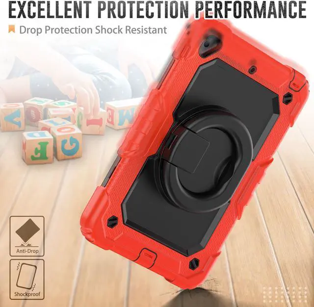 Alt view image 6 of 7 - BONAEVER For iPad Mini 5 / iPad Mini 4 Case with Screen Protector Shockproof Cover for iPad Mini 5th / 4th Generation 7.9 Inch with S Pen Holder Stand and Strap Shoulder Strap