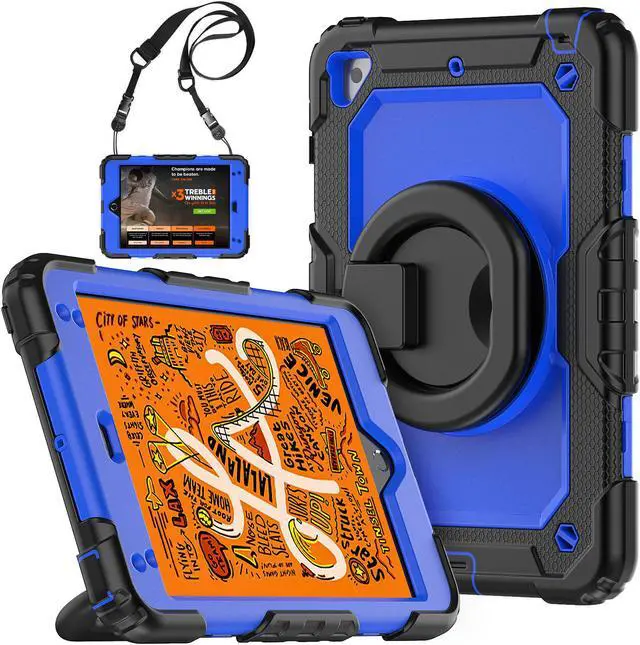 Main image of BONAEVER For iPad Mini 5 / iPad Mini 4 Case with Screen Protector Shockproof Cover for iPad Mini 5th / 4th Generation 7.9 Inch with S Pen Holder Stand and Strap Shoulder Strap