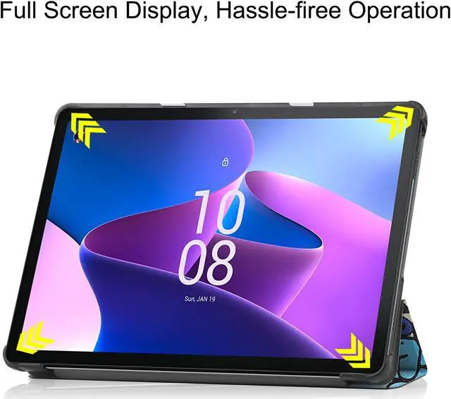 Alt view image 2 of 7 - BONAEVER Case for Lenovo Tab M10 3rd Gen 10.1 inch 2022 TB-328F Slim Shell Tri-Fold Magnetic protective Stand Cover with Auto Sleep/Wake