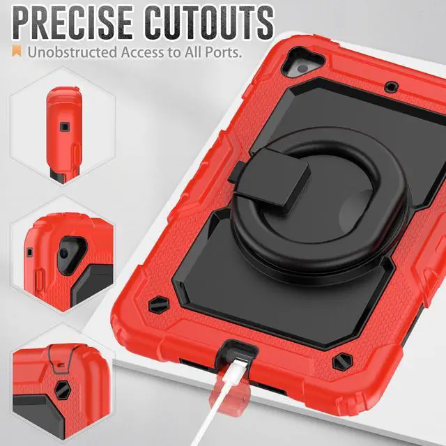 Alt view image 5 of 7 - BONAEVER For iPad Mini 5 / iPad Mini 4 Case with Screen Protector Shockproof Cover for iPad Mini 5th / 4th Generation 7.9 Inch with S Pen Holder Stand and Strap Shoulder Strap