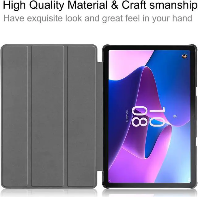 Alt view image 5 of 7 - BONAEVER Case for Lenovo Tab M10 3rd Gen 10.1 inch 2022 TB-328F Slim Shell Tri-Fold Magnetic protective Stand Cover with Auto Sleep/Wake