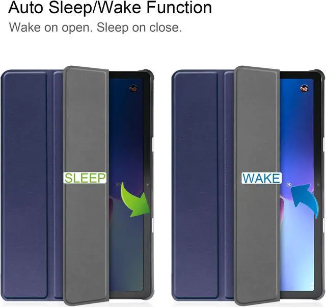 Alt view image 7 of 7 - BONAEVER Case for Lenovo Tab M10 3rd Gen 10.1 inch 2022 TB-328F Slim Shell Tri-Fold Magnetic protective Stand Cover with Auto Sleep/Wake