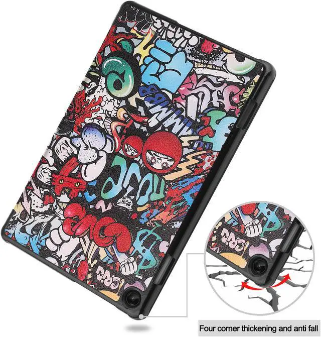 Alt view image 5 of 7 - BONAEVER Case for Lenovo Tab M10 3rd Gen 10.1 inch 2022 TB-328F Slim Shell Tri-Fold Magnetic protective Stand Cover with Auto Sleep/Wake