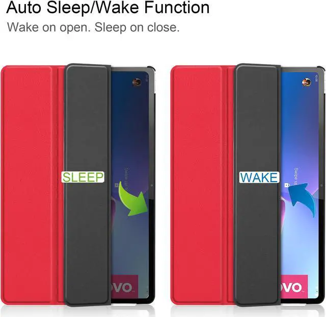 Alt view image 2 of 7 - BONAEVER Case for Lenovo Tab P12 Pro 12.6 inch 2021 Slim Shell Stand Cover with Auto Sleep Wake for Lenovo Tab P12 Pro 12.6" Model TB-Q706F TB-Q706Z