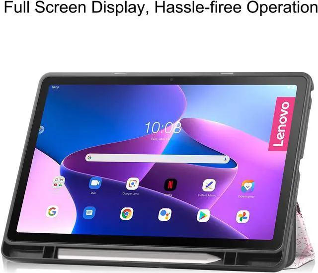 Alt view image 2 of 7 - BONAEVER For Lenovo Tab M10 Plus Case 10.6 Inch 2022 3rd Gen Slim Stand andard Back Shell Protective Smart Cover Case for Lenovo Tab M10 Plus 10.6" 2022 Release with Universal Stylus Pen