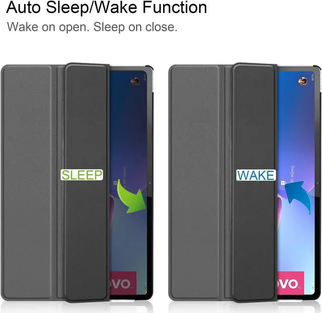 Alt view image 3 of 7 - BONAEVER Case for Lenovo Tab P12 Pro 12.6 inch 2021 Slim Shell Stand Cover with Auto Sleep Wake for Lenovo Tab P12 Pro 12.6" Model TB-Q706F TB-Q706Z