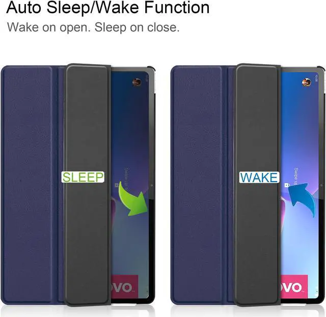 Alt view image 6 of 7 - BONAEVER Case for Lenovo Tab P12 Pro 12.6 inch 2021 Slim Shell Stand Cover with Auto Sleep Wake for Lenovo Tab P12 Pro 12.6" Model TB-Q706F TB-Q706Z