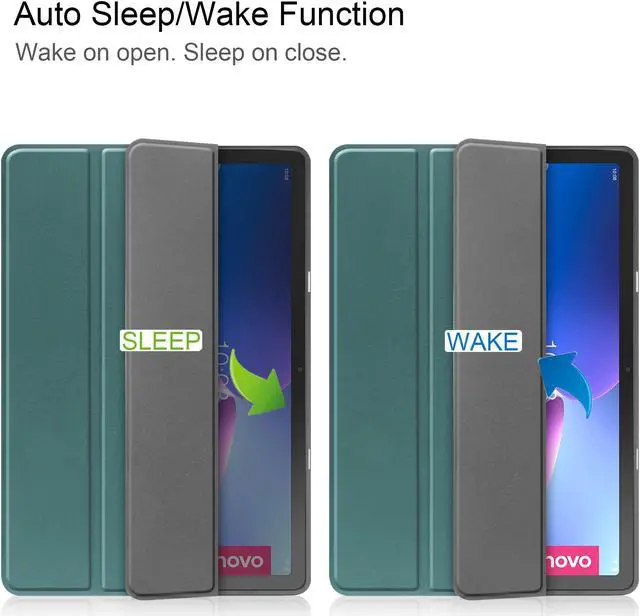 Alt view image 7 of 7 - BONAEVER For Lenovo Tab M10 Plus Case 10.6 Inch 2022 3rd Gen Slim Stand andard Back Shell Protective Smart Cover Case for Lenovo Tab M10 Plus 10.6" 2022 Release with Universal Stylus Pen