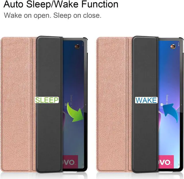 Alt view image 2 of 7 - BONAEVER Case for Lenovo Tab P12 Pro 12.6 inch 2021 Slim Shell Stand Cover with Auto Sleep Wake for Lenovo Tab P12 Pro 12.6" Model TB-Q706F TB-Q706Z