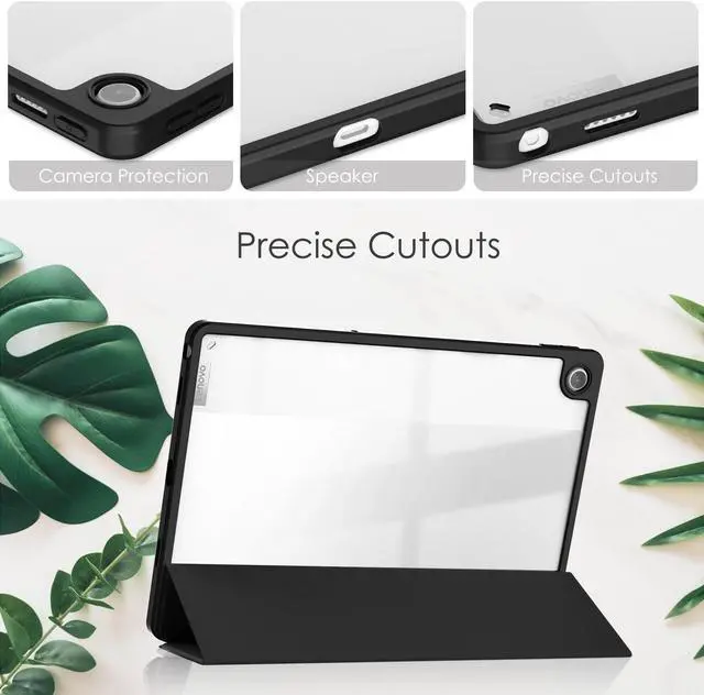 Alt view image 4 of 7 - Case For Lenovo Tab M10 Plus 10.6 Inch 2022 3rd Gen with Pencil Holder, Shockproof Cover Clear Transparent Back Shell, Auto Wake/Sleep for Lenovo Tab M10 Plus 10.6" 2022 with Universal Stylus Pen