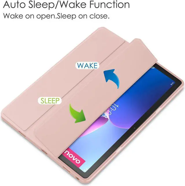 Alt view image 5 of 7 - Case For Lenovo Tab M10 Plus 10.6 Inch 2022 3rd Gen with Pencil Holder, Shockproof Cover Clear Transparent Back Shell, Auto Wake/Sleep for Lenovo Tab M10 Plus 10.6" 2022 with Universal Stylus Pen