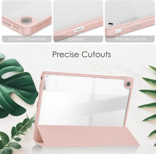 Alt view image 3 of 7 - Case For Lenovo Tab M10 Plus 10.6 Inch 2022 3rd Gen with Pencil Holder, Shockproof Cover Clear Transparent Back Shell, Auto Wake/Sleep for Lenovo Tab M10 Plus 10.6" 2022 with Universal Stylus Pen