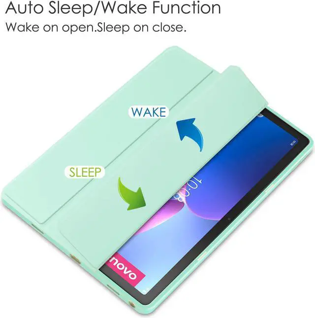 Alt view image 5 of 7 - Case For Lenovo Tab M10 Plus 10.6 Inch 2022 3rd Gen with Pencil Holder, Shockproof Cover Clear Transparent Back Shell, Auto Wake/Sleep for Lenovo Tab M10 Plus 10.6" 2022 with Universal Stylus Pen