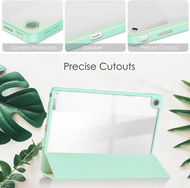 Alt view image 4 of 7 - Case For Lenovo Tab M10 Plus 10.6 Inch 2022 3rd Gen with Pencil Holder, Shockproof Cover Clear Transparent Back Shell, Auto Wake/Sleep for Lenovo Tab M10 Plus 10.6" 2022 with Universal Stylus Pen