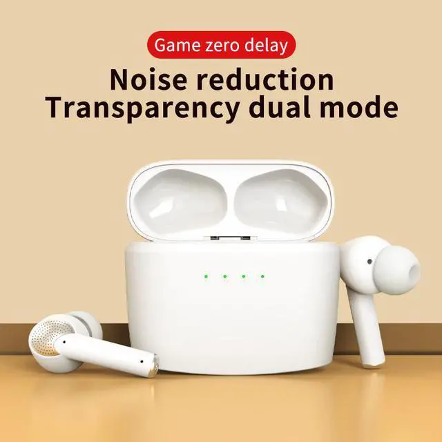 Alt view image 2 of 7 - Wireless Bluetooth 5.2 Earphone Earbuds HiFi Stereo Sound IPX7 Waterproof Deep Bass in-Ear Headphone Touch Control ANC Noise Cancellation Sport Workout Running Gaming Headset for iPhone Android White