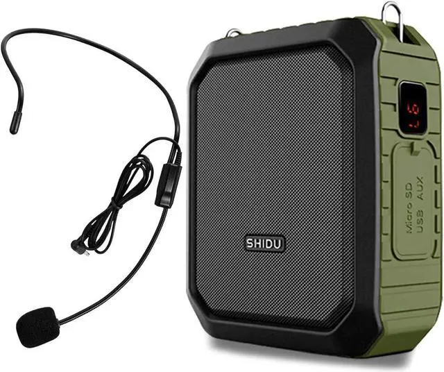 Main image of BONAEVER Bluetooth Voice Amplifier Portable Waterproof Voice Amplifier with Wired Microphone Headset 18W 4400mAh Rechargeable Bluetooth Microphone Speaker for TeachersOutdoorsClassroomFitness