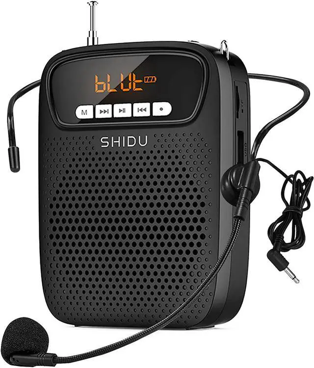 Main image of BONAEVER Portable Mini Voice Amplifier Wired Headset Microphone Speaker Set for Teachers 15W Rechargeable Personal Mic for ClassroomTour GuidesIn Standructors Presentation
