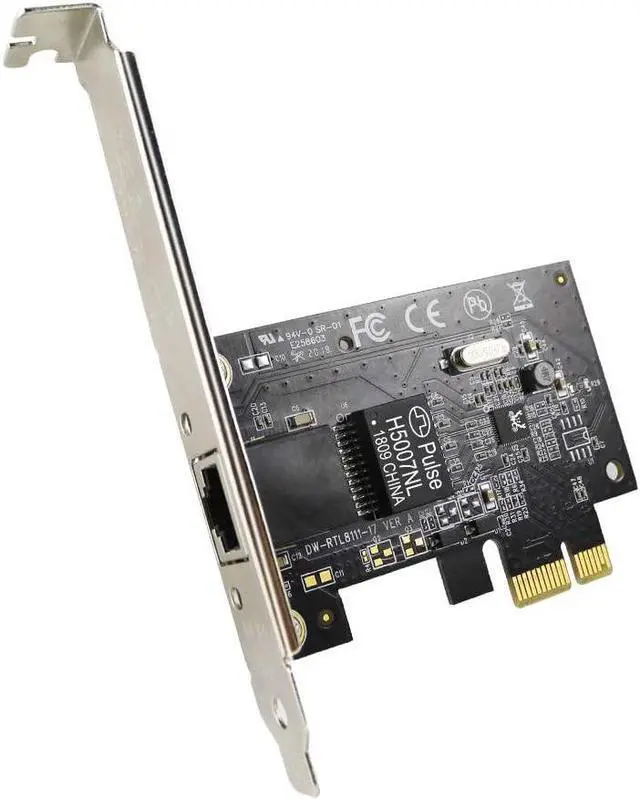 Alt view image 6 of 7 - BONAEVER Gigabit Ethernet PCI Express PCI-E Network Card 10/100/1000Mbps RJ45 LAN Adapter Converter for Desktop PC Model Number: EDUP-EP-9602