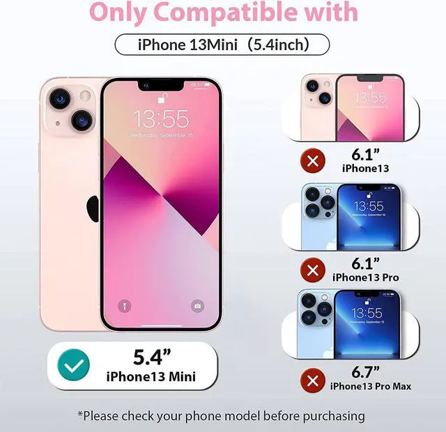 Alt view image 5 of 6 - BONAEVER 3 Pack Tempered Glass Screen Protector Compatible with iPhone 13 Mini 5.4 inch with 3 Pack Camera Lens Protector [9H Hardness] [Scratch Resi Standant] [Easy In Standallation]