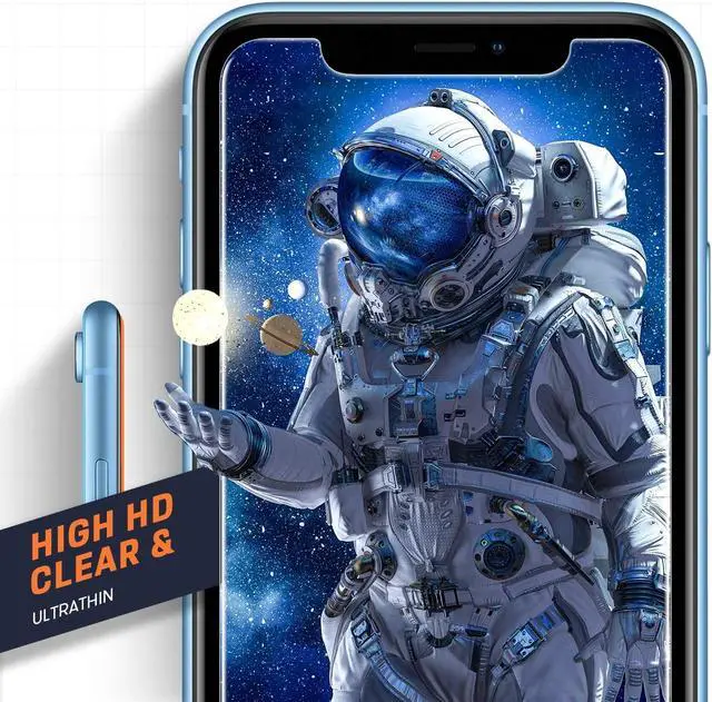Alt view image 6 of 6 - BONAEVER 3-Pack Tempered Glass Screen Protector for iPhone 11 / iPhone XR 6.1 inch [Easy In Standallation Frame] [Full Coverage] [Bubble Free][Anti-Scratch][ Anti-Fingerprint]