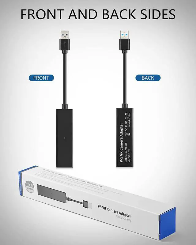 Alt view image 7 of 7 - BONAEVER PS VR Adapter Cable Camera Adapter for PS5 PS4 Play Station Camera ps4 Mini Camera Adapter for PSVR Games USB3.0 PS VR on PS5 Play Station 5 Male to Female for VR Game