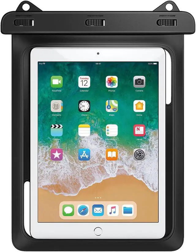 Main image of BONAEVER Waterproof Case Pouch Dry Bag for iPad Mini 6 iPad 9 iPad 9.7 6/5/4/3/2 iPad Pro 9.7 iPad Air 5 10.9/3/2 Samsung Tab S4/ S3/ S2/Tab A 9.7 Galaxy Note 8 Tab E 9.6