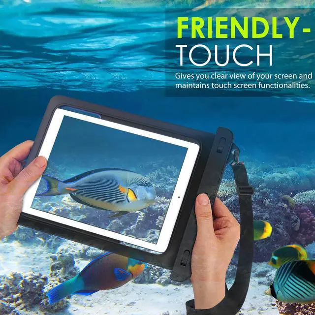 Alt view image 2 of 7 - BONAEVER Waterproof Case Pouch Dry Bag for iPad Mini 6 iPad 9 iPad 9.7 6/5/4/3/2 iPad Pro 9.7 iPad Air 5 10.9/3/2 Samsung Tab S4/ S3/ S2/Tab A 9.7 Galaxy Note 8 Tab E 9.6