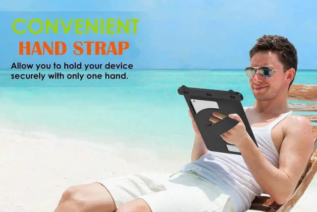 Alt view image 5 of 7 - BONAEVER Waterproof Case Pouch Dry Bag for iPad Mini 6 iPad 9 iPad 9.7 6/5/4/3/2 iPad Pro 9.7 iPad Air 5 10.9/3/2 Samsung Tab S4/ S3/ S2/Tab A 9.7 Galaxy Note 8 Tab E 9.6