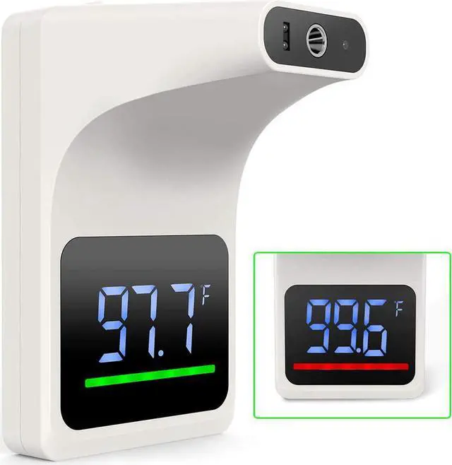 Main image of BONAEVER Wall Mounted Infrared Forehead Thermometer for Adults Non Contact Digital Wall Thermometer with LCD Display Fever Alarm Accurate Instant Reading for Offices Schools Factories