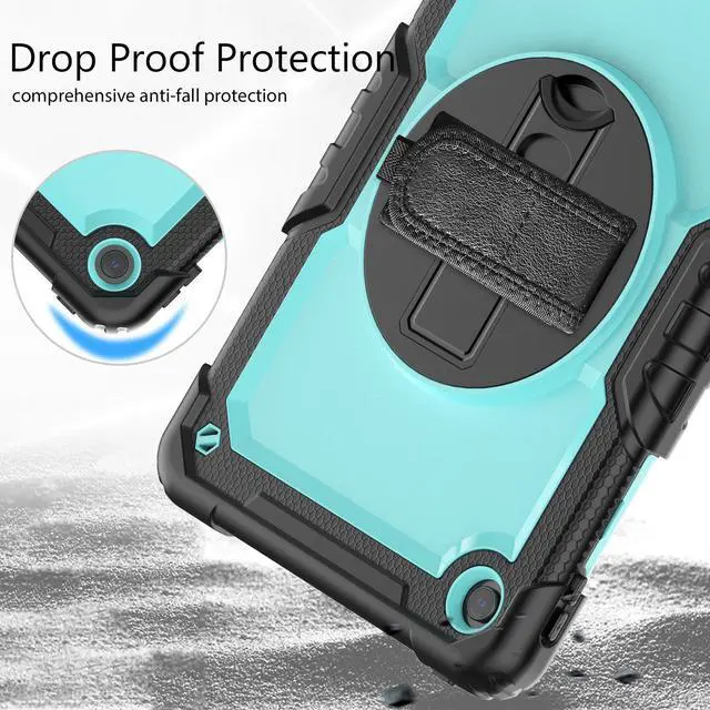 Alt view image 4 of 7 - BONAEVER Case for Lenovo Tab M10 Plus 3rd Gen 10.6 inch 2022 Model TB-125FU/TB-128FU/TB-128XU Shockproof Cover with 360 Rotating Stand /Hand Strap Screen Protector Shoulder Strap S Pen Holder